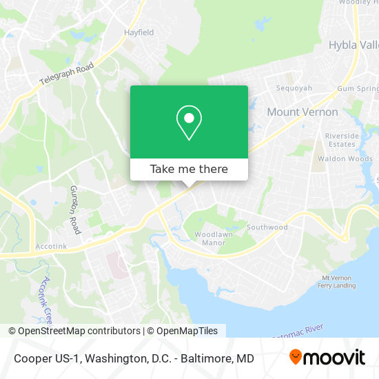 Cooper US-1 map