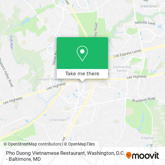 Mapa de Pho Duong Vietnamese Restaurant