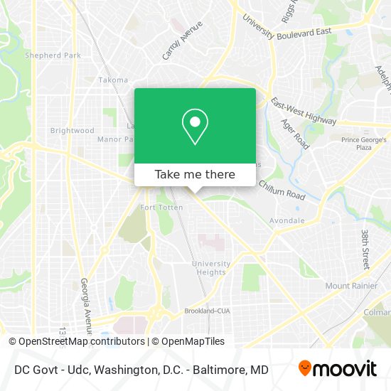 DC Govt - Udc map