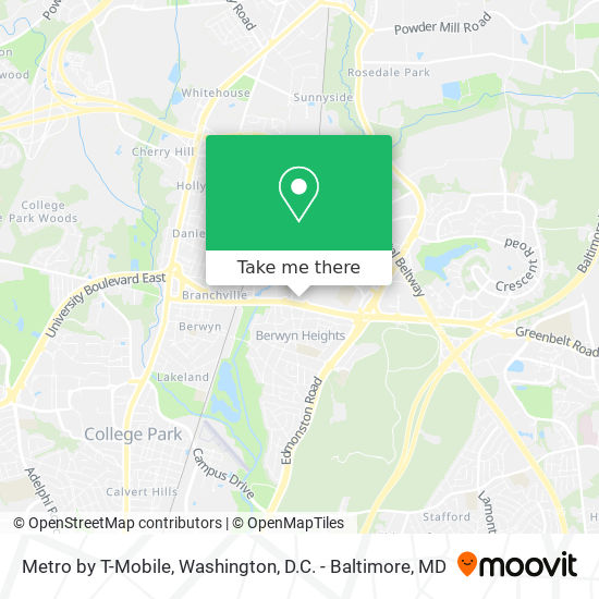 Metro by T-Mobile map