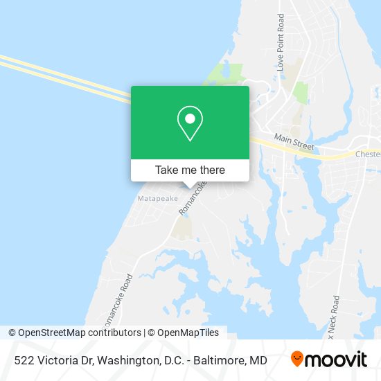 Mapa de 522 Victoria Dr, Stevensville, MD 21666