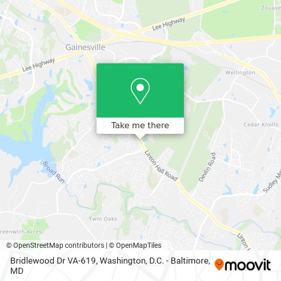 Bridlewood Dr VA-619 map