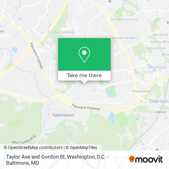 Mapa de Taylor Ave and Gordon St