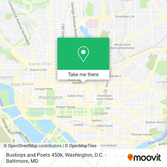 Mapa de Busboys and Poets 450k