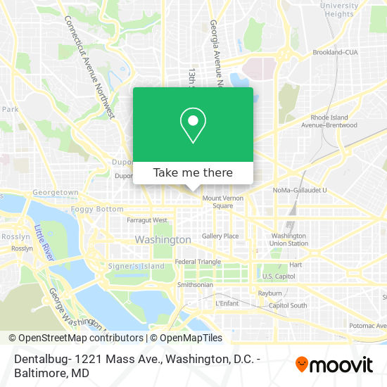 Dentalbug- 1221 Mass Ave. map