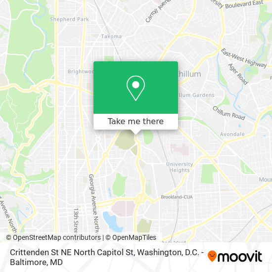 Mapa de Crittenden St NE North Capitol St