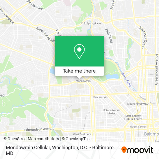 Mondawmin Cellular map