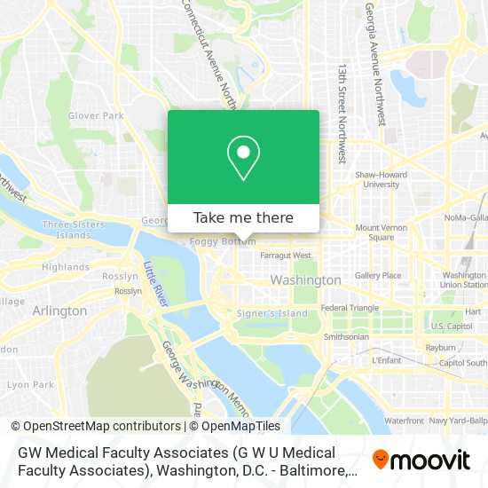 Mapa de GW Medical Faculty Associates (G W U Medical Faculty Associates)