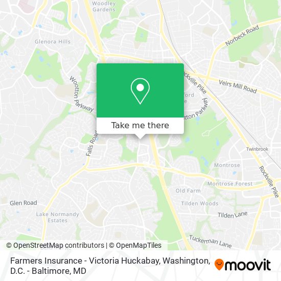 Farmers Insurance - Victoria Huckabay map