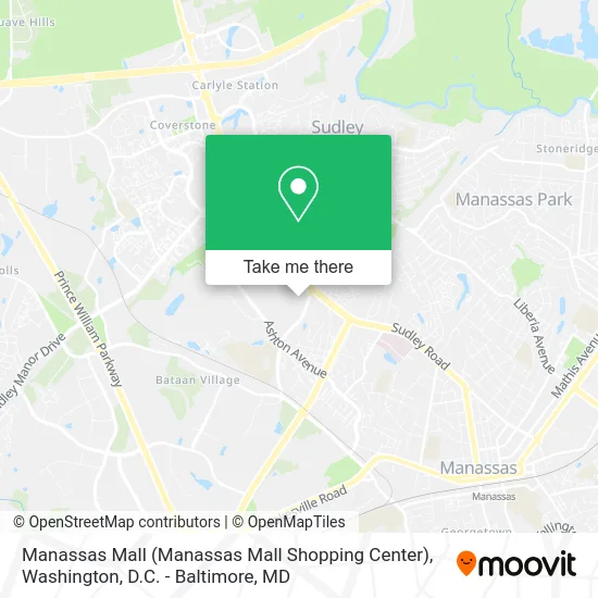 Manassas Mall (Manassas Mall Shopping Center) map