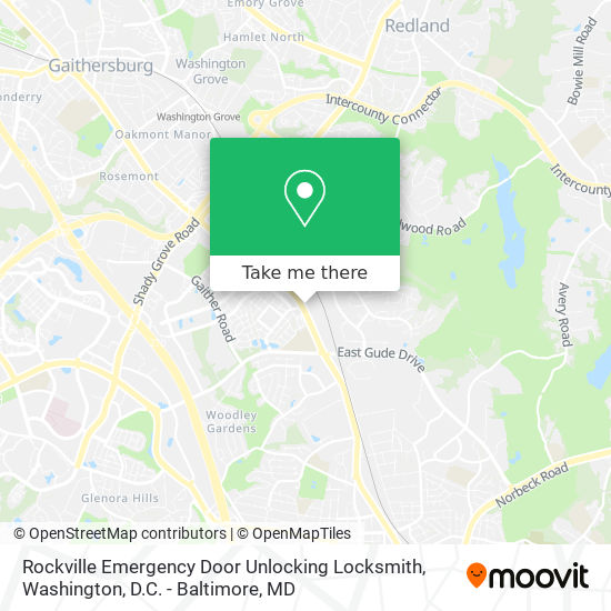 Mapa de Rockville Emergency Door Unlocking Locksmith