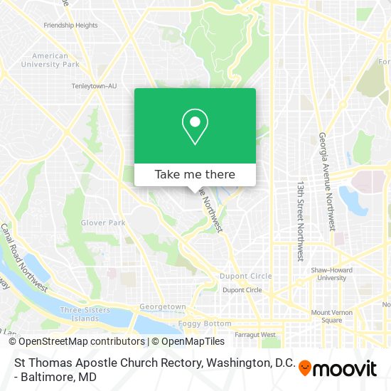 St Thomas Apostle Church Rectory map