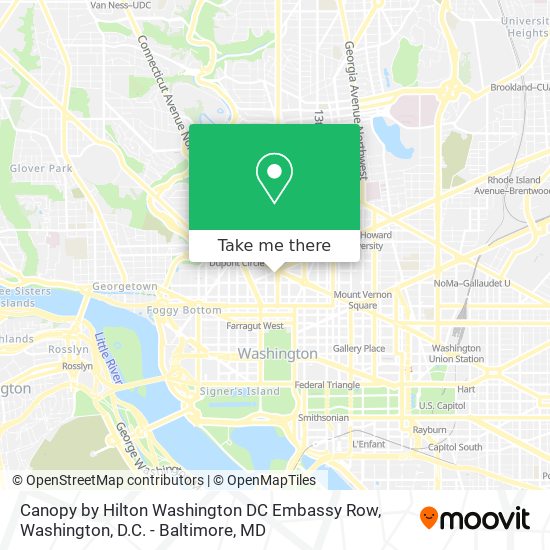 Canopy by Hilton Washington DC Embassy Row map