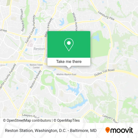 Reston Station map