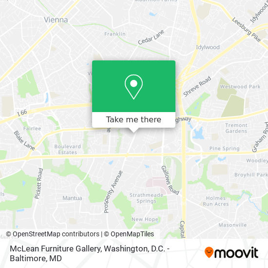 McLean Furniture Gallery map