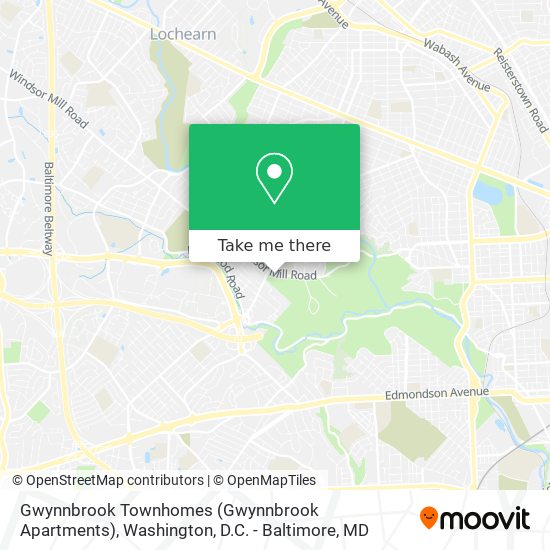 Gwynnbrook Townhomes (Gwynnbrook Apartments) map