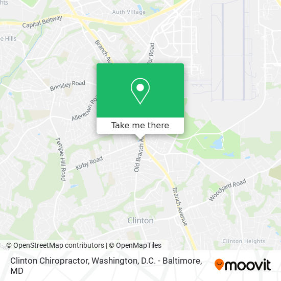 Clinton Chiropractor map