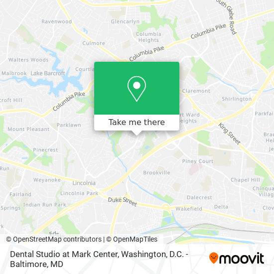 Dental Studio at Mark Center map