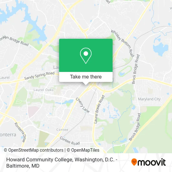 Howard Community College map