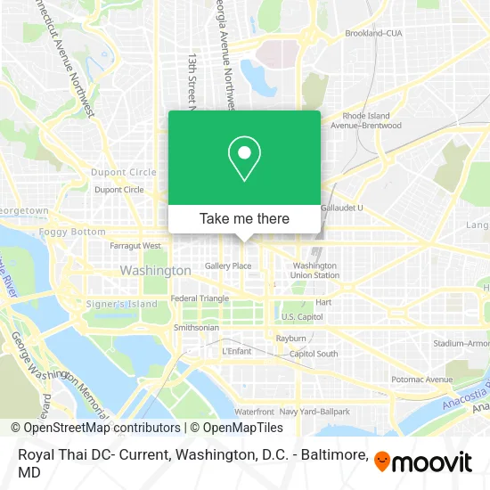 Mapa de Royal Thai DC- Current