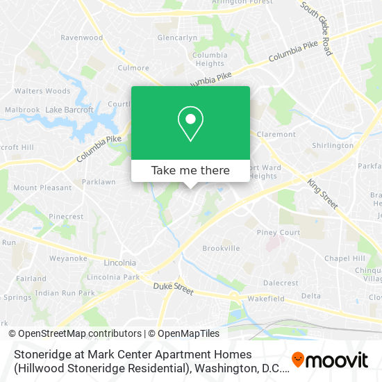 Stoneridge at Mark Center Apartment Homes (Hillwood Stoneridge Residential) map