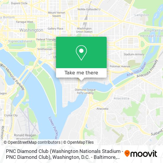 PNC Diamond Club (Washington Nationals Stadium - PNC Diamond Club) map
