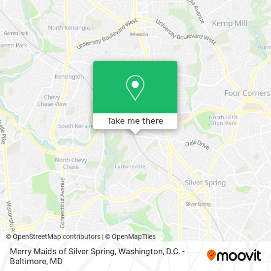 Mapa de Merry Maids of Silver Spring