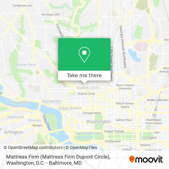 Mapa de Mattress Firm (Mattress Firm Dupont Circle)