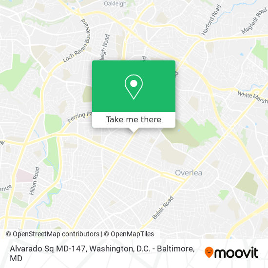 Alvarado Sq MD-147 map