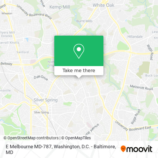 E Melbourne MD-787 map