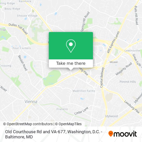 Mapa de Old Courthouse Rd and VA-677