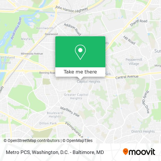 Metro PCS map