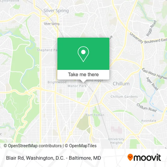 Mapa de Blair Rd