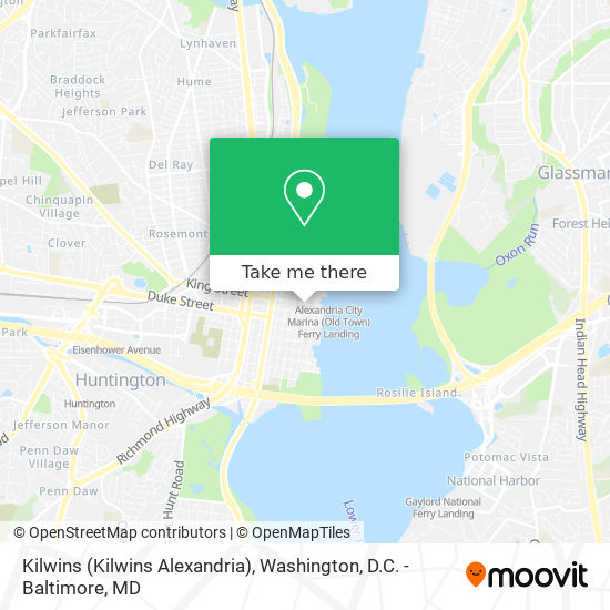 Mapa de Kilwins (Kilwins Alexandria)