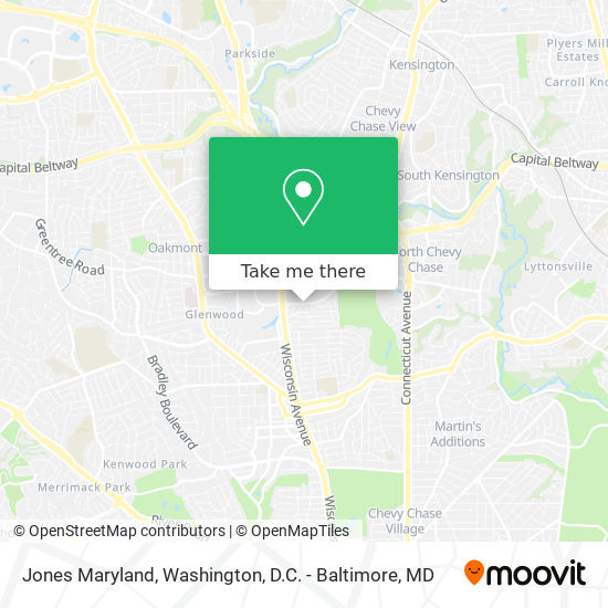 Mapa de Jones Maryland