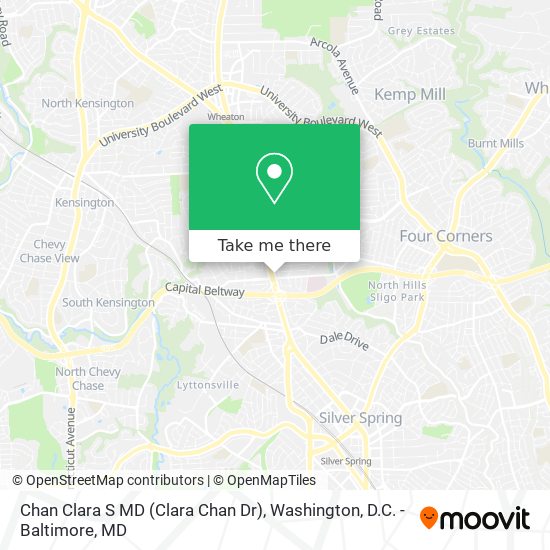 Mapa de Chan Clara S MD (Clara Chan Dr)