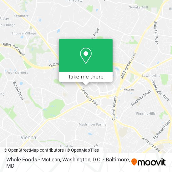 Whole Foods - McLean map