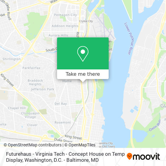 Mapa de Futurehaus - Virginia Tech - Concept House on Temp Display