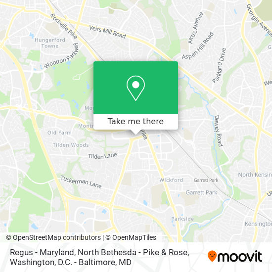 Mapa de Regus - Maryland, North Bethesda - Pike & Rose