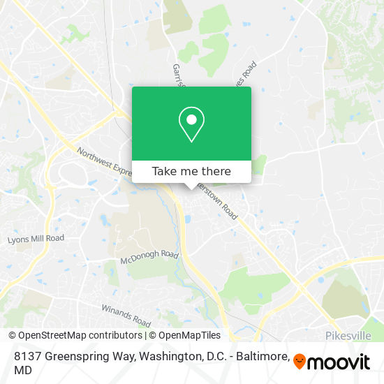 8137 Greenspring Way map