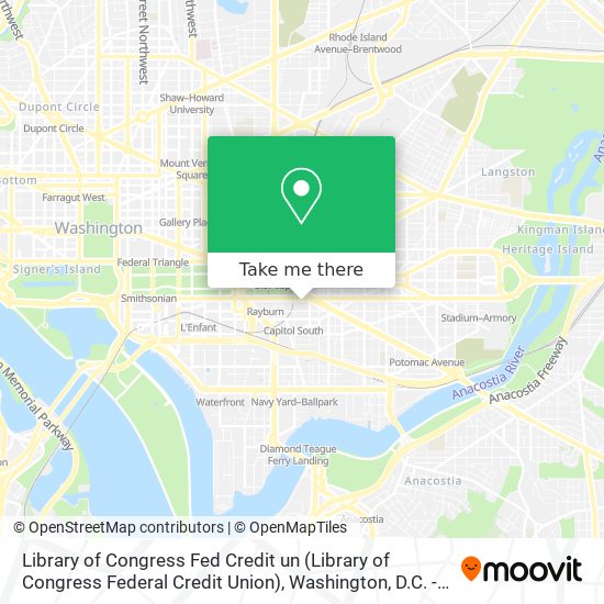 Library of Congress Fed Credit un (Library of Congress Federal Credit Union) map