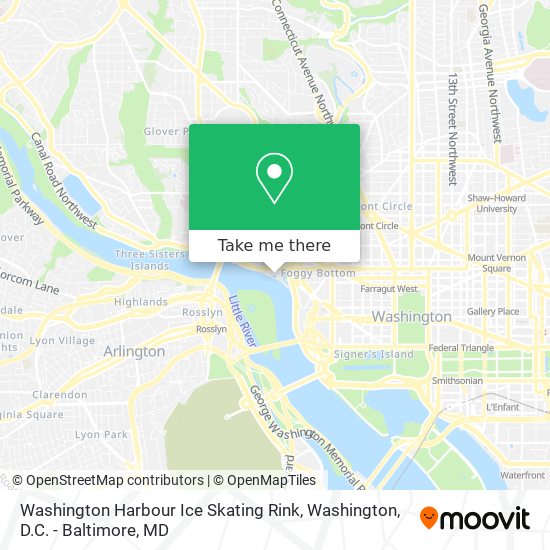 Mapa de Washington Harbour Ice Skating Rink
