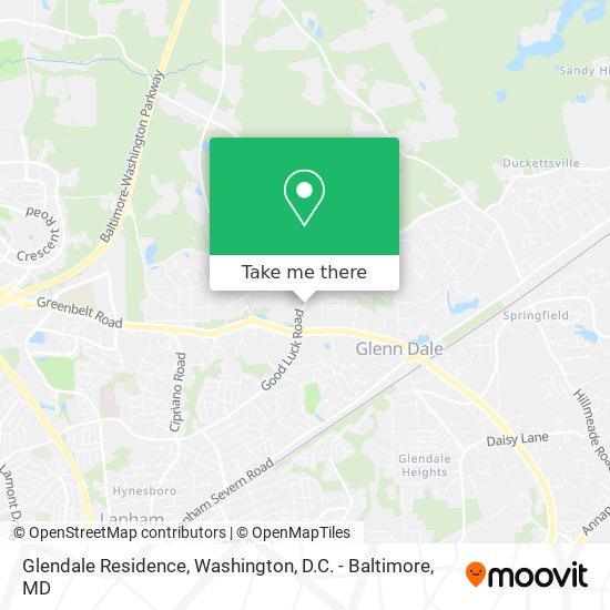 Glendale Residence map