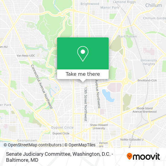 Mapa de Senate Judiciary Committee