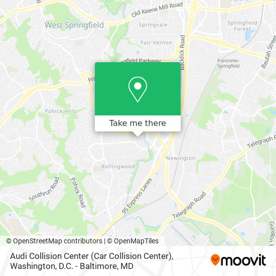 Mapa de Audi Collision Center (Car Collision Center)