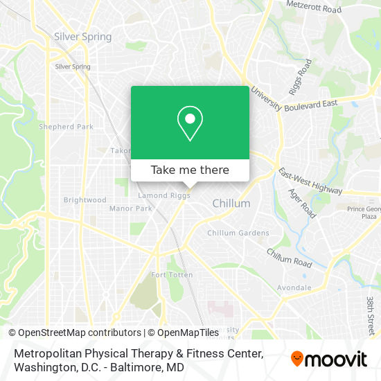 Metropolitan Physical Therapy & Fitness Center map