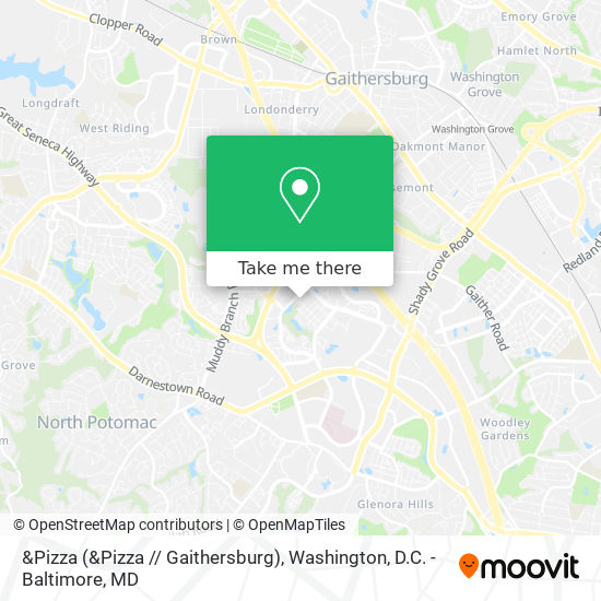 &Pizza (&Pizza // Gaithersburg) map