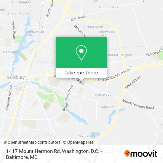 Mapa de 1417 Mount Hermon Rd