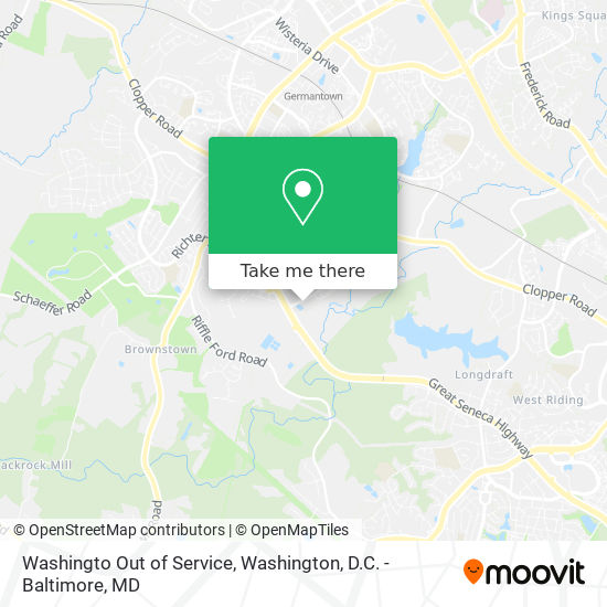 Washingto Out of Service map