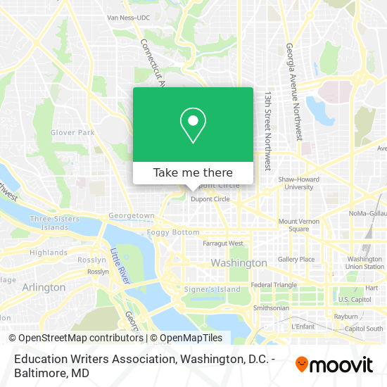 Education Writers Association map